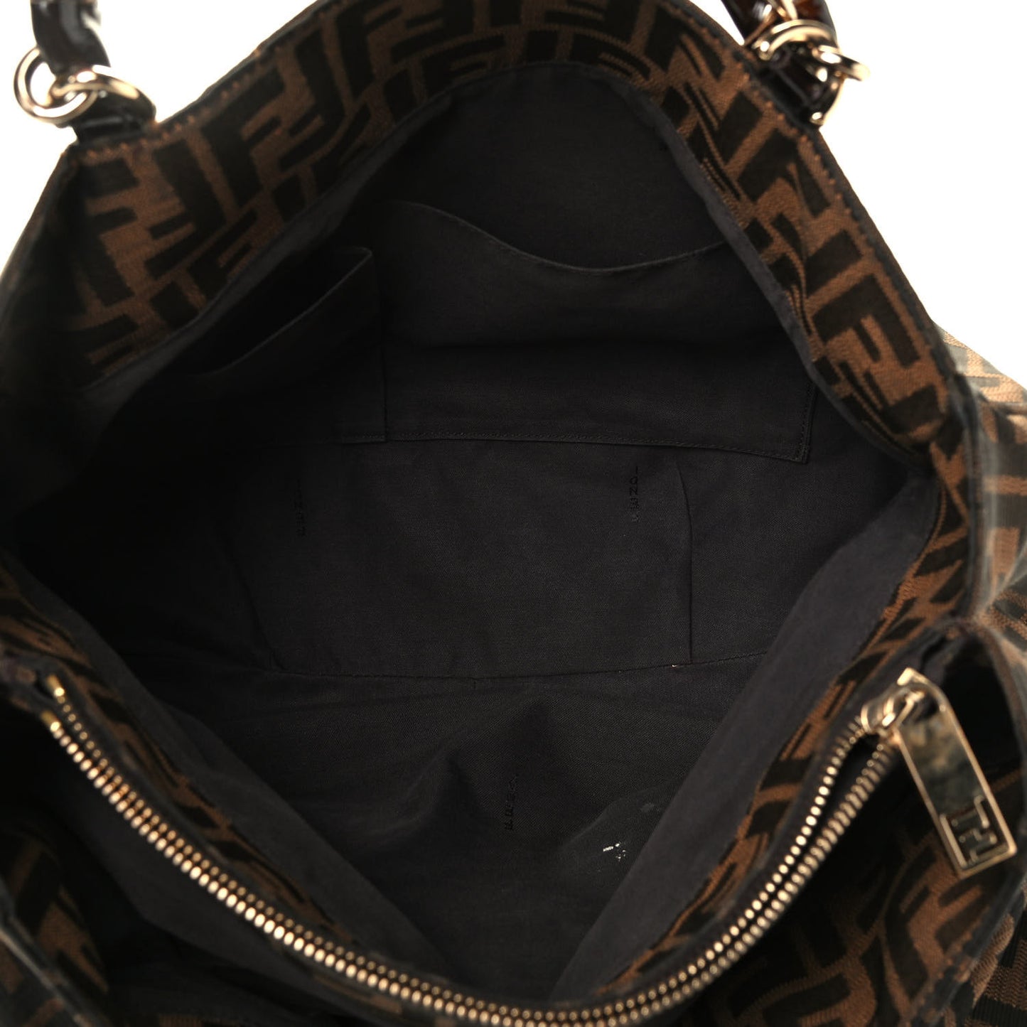 Zucca Patent Mia Tote Tobacco Burgundy