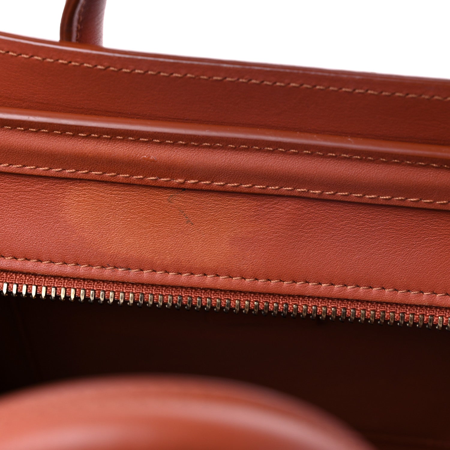 Celine Smooth Calfskin Nano Luggage Terracotta 13 of 18