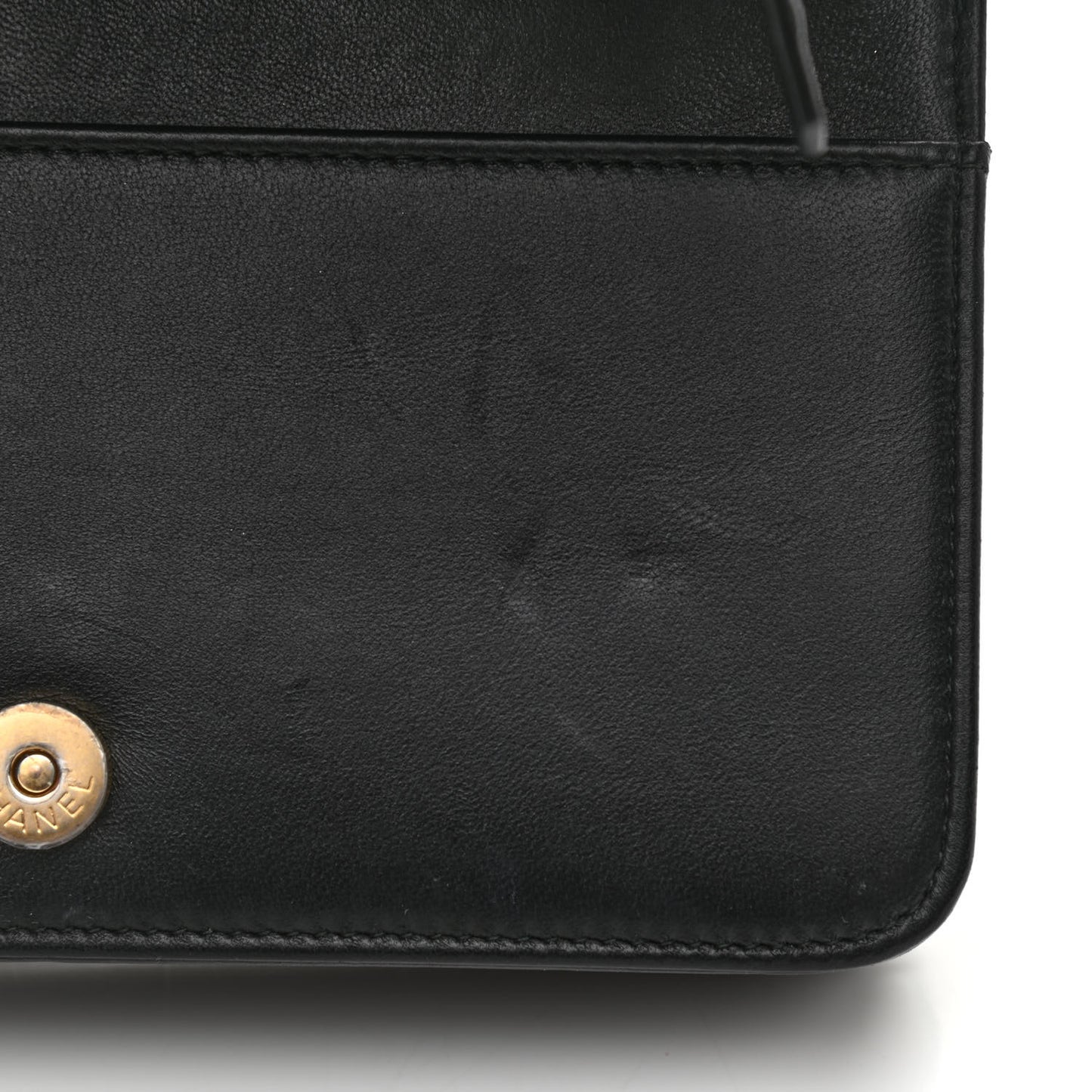 Orylag Lambskin Wallet On Chain Black