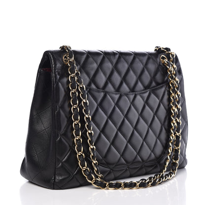 Chanel Lambskin Quilted Maxi Single Flap Black 3 of 6