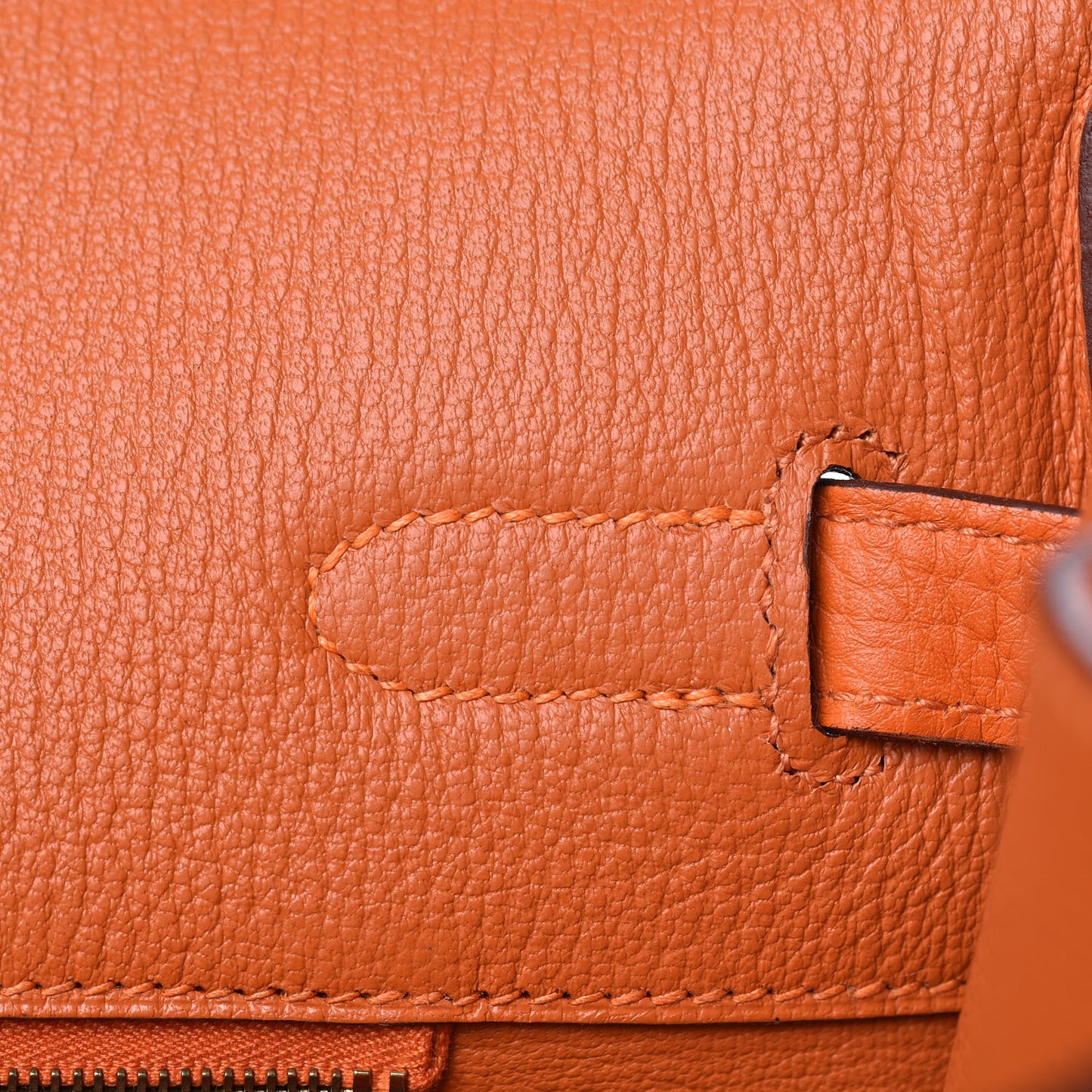 Taurillon Clemence Birkin 35 Orange