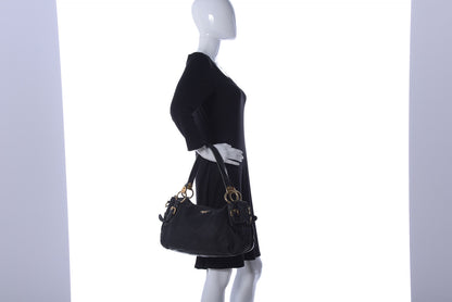 Prada Nylon Tessuto Soft Calfskin Small Shopping Satchel Black 2 of 34