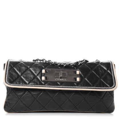 Chanel Lambskin East West Accordion Flap Black 1 of 23