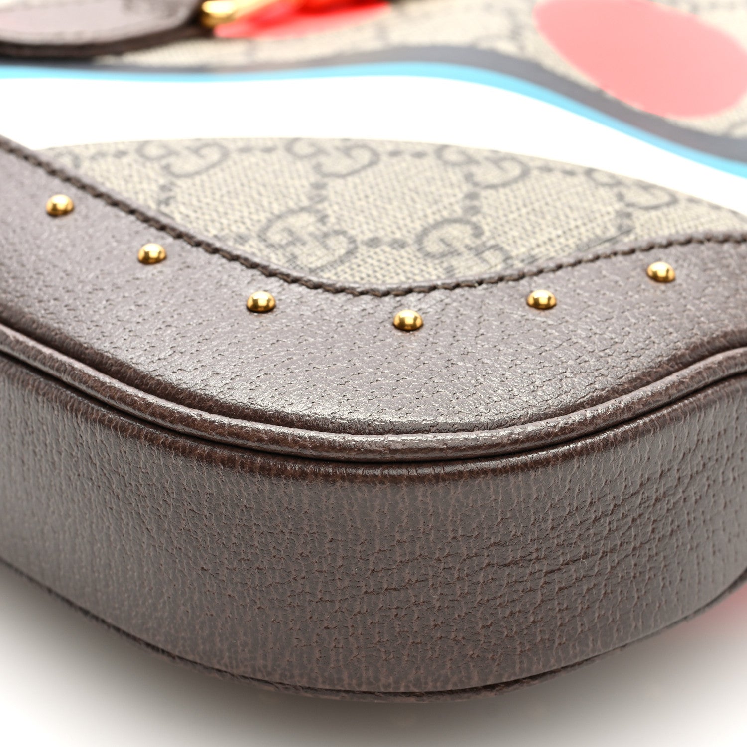 Gucci GG Supreme Monogram Web Geometric Small Jackie 1961 Beige Multicolor Brown Sugar 9 of 9