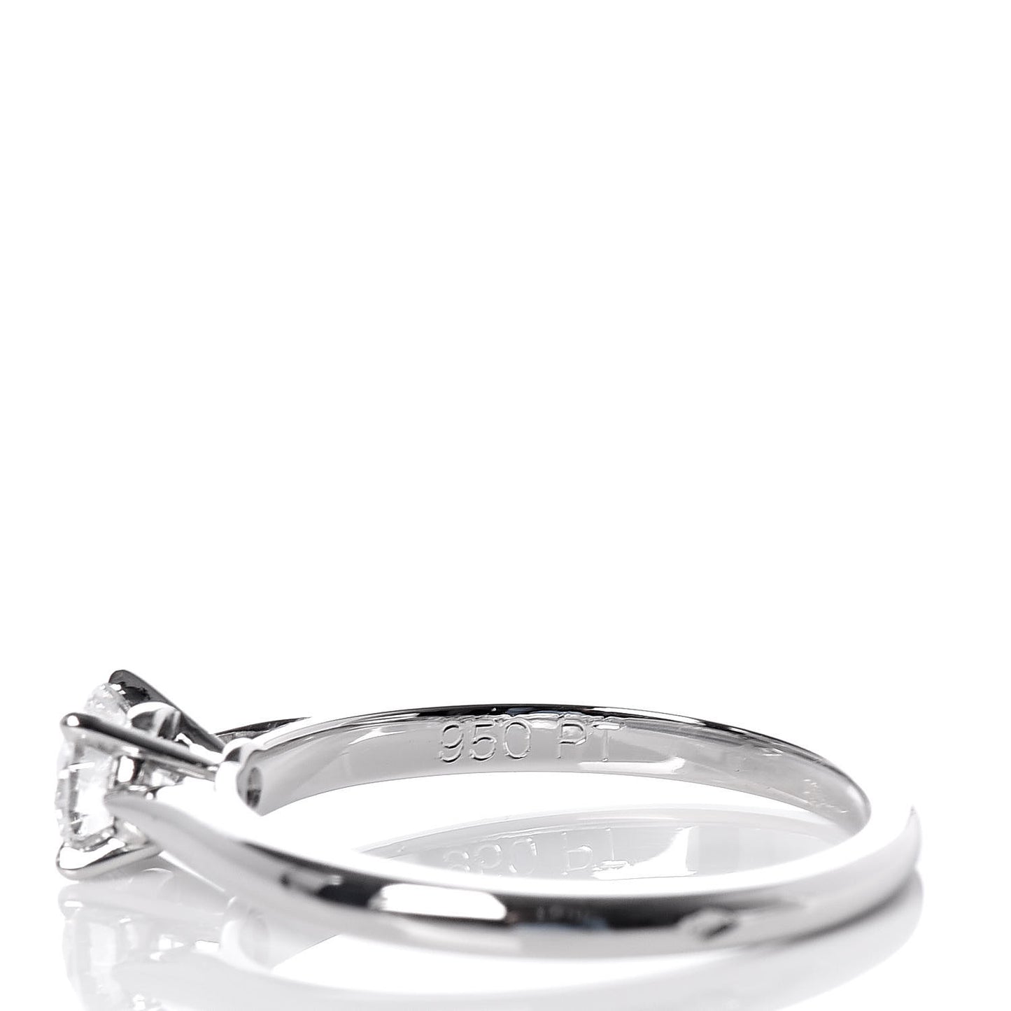 Platinum Diamond .38ct Solitaire 1895 Engagement Ring 50 5.5
