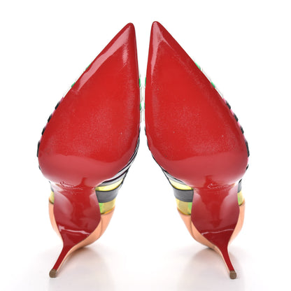 Christian Louboutin Patent Kid PVC Bandy 100 Pumps 41 Multicolor 5 of 10