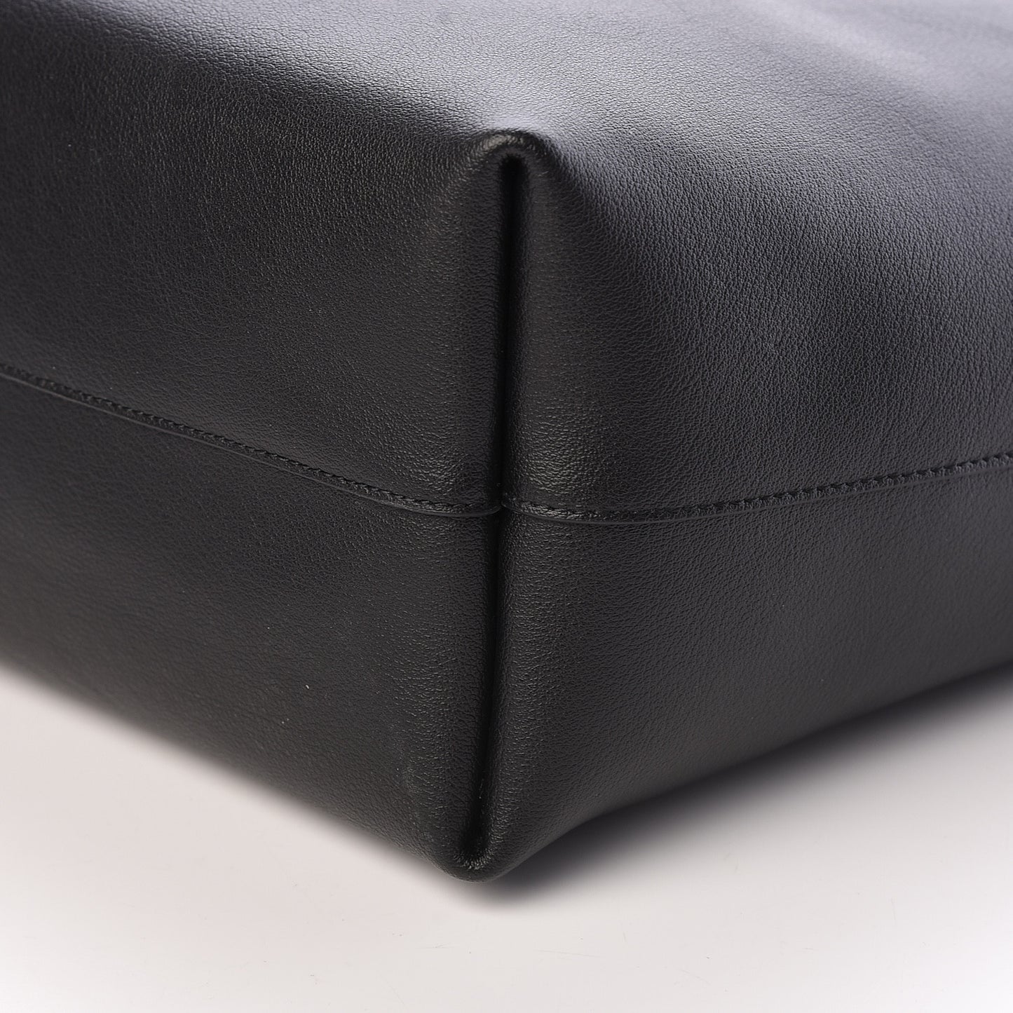 Calfskin Large Shopping Tote Black