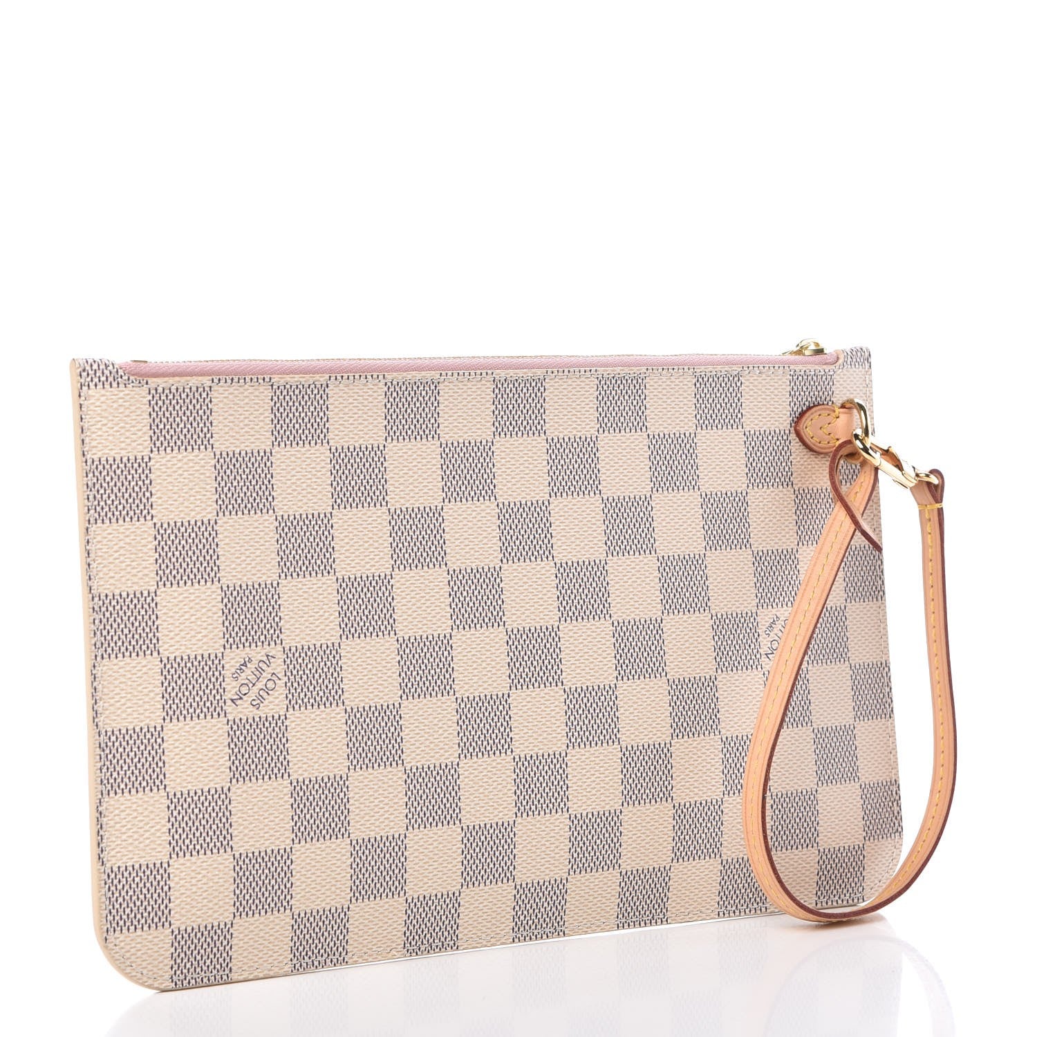Louis Vuitton Damier Azur Neverfull MM GM Pochette Rose Ballerine 3 of 7