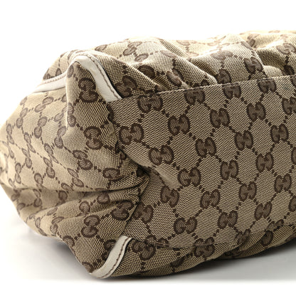 Gucci Monogram Large D Gold Hobo Off White 9 of 13