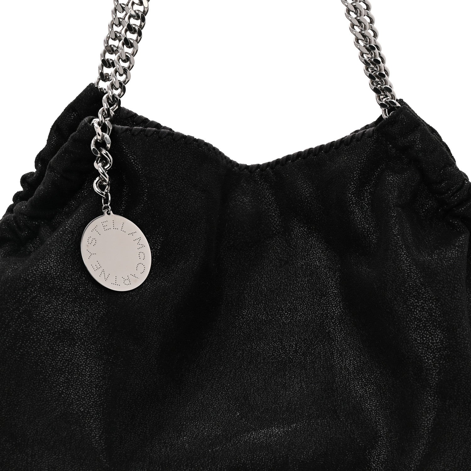 Stella McCartney Shaggy Deer Falabella Drawstring Tote Black 8 of 10