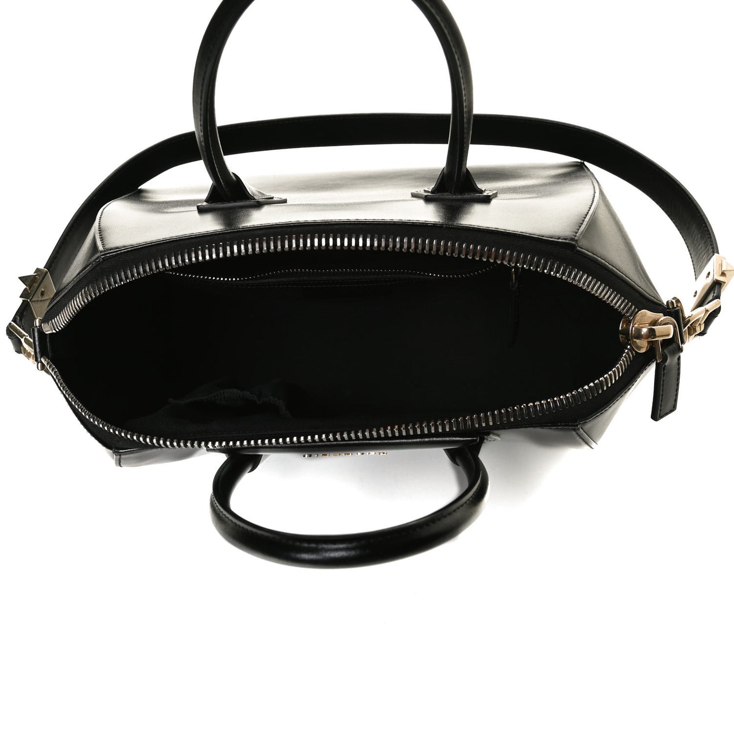 Shiny Lord Calfskin Medium Antigona Black