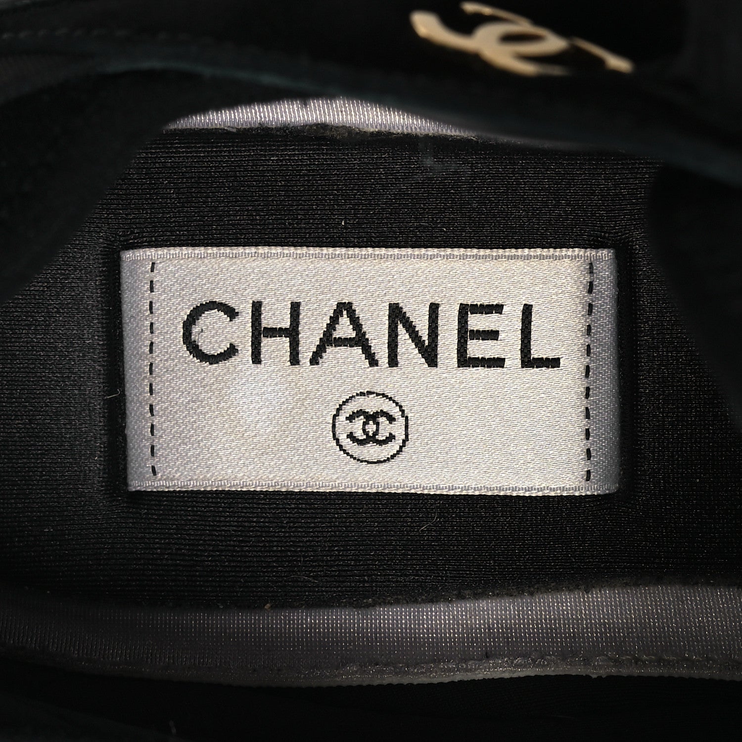 Chanel Velvet Calfskin Mixed Fibers CC Sneakers 37.5 Black 8 of 9