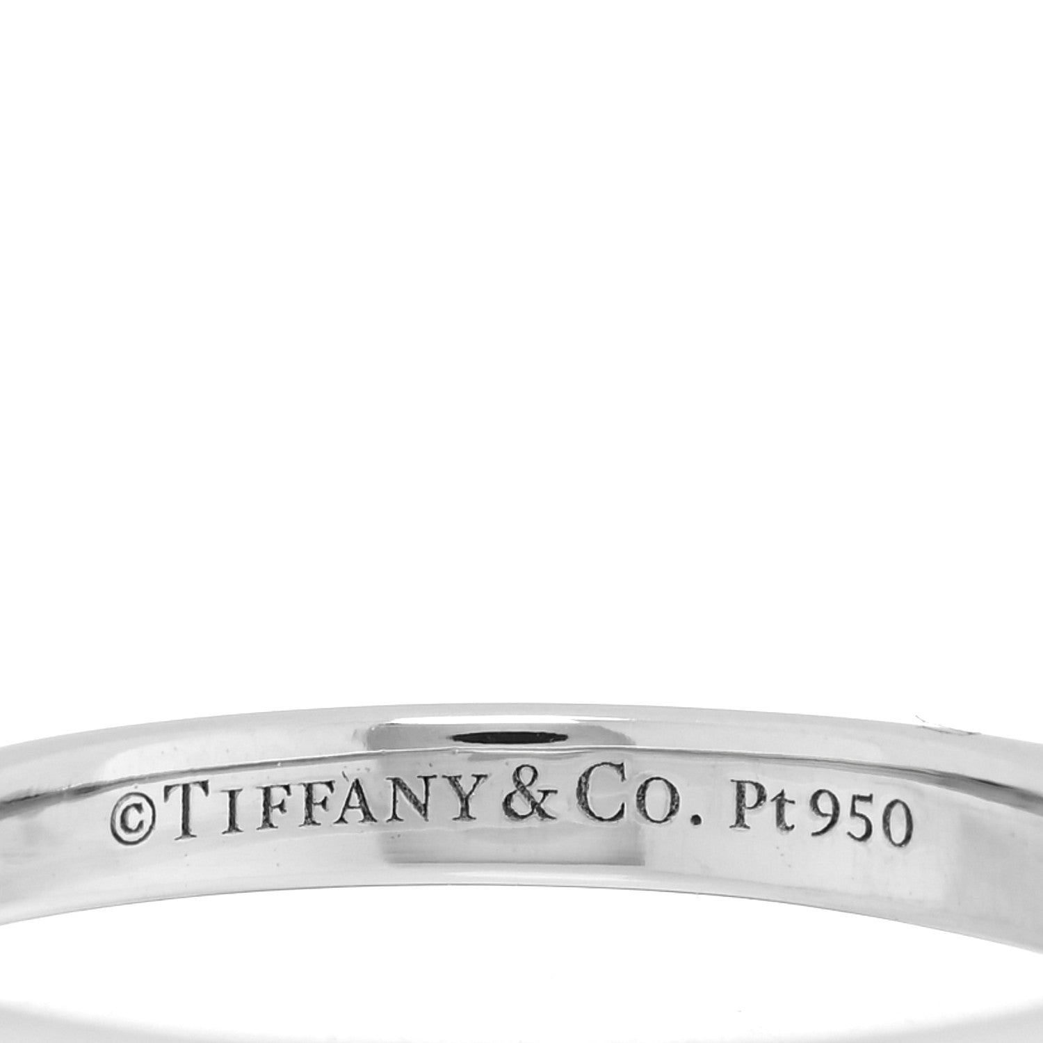 Tiffany Platinum Diamond .34ct Solitaire Engagement Ring 45 3.25 4 of 5