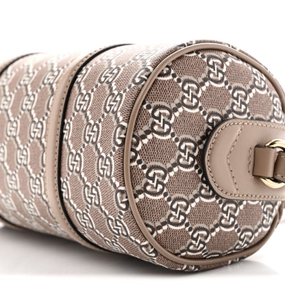 Gucci GG Shadow Monogram Top Handle Bowler Bag Rocky Ebony Grey White Rocky 9 of 10