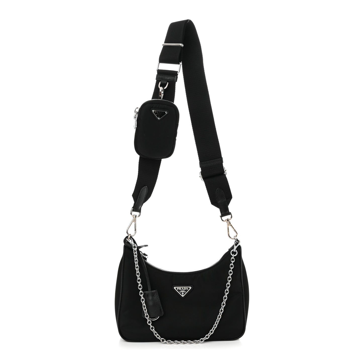 Nylon Re-Edition 2005 Shoulder Bag Black