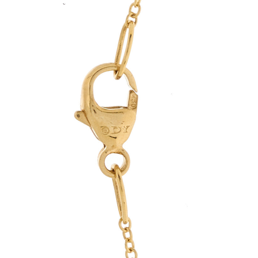 David Yurman 18K Yellow Gold Diamond Cable Collectibles Interlocking Heart Pendant Necklace 5 of 6