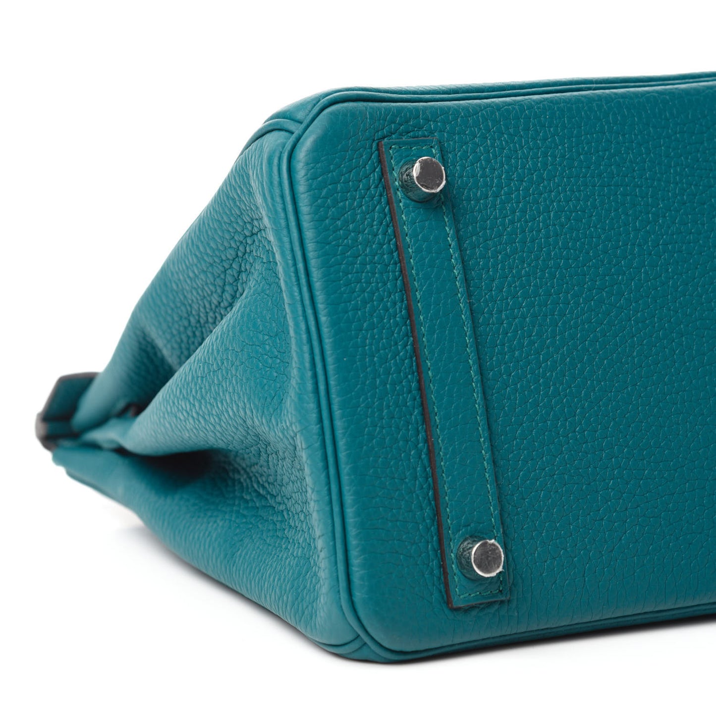 Taurillon Clemence Birkin 30 Vert Bosphore