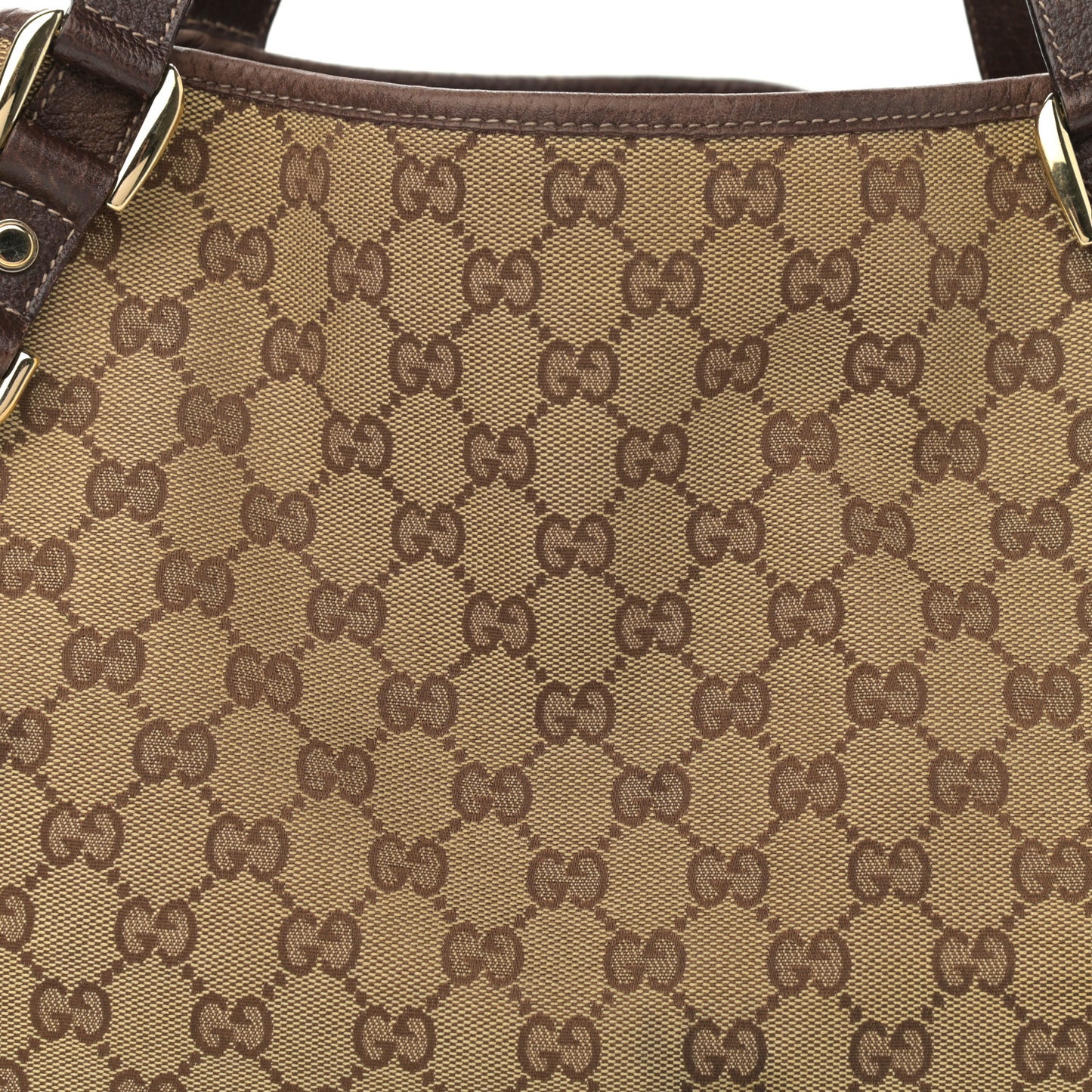 Monogram Medium Abbey Shoulder Bag Dark Brown
