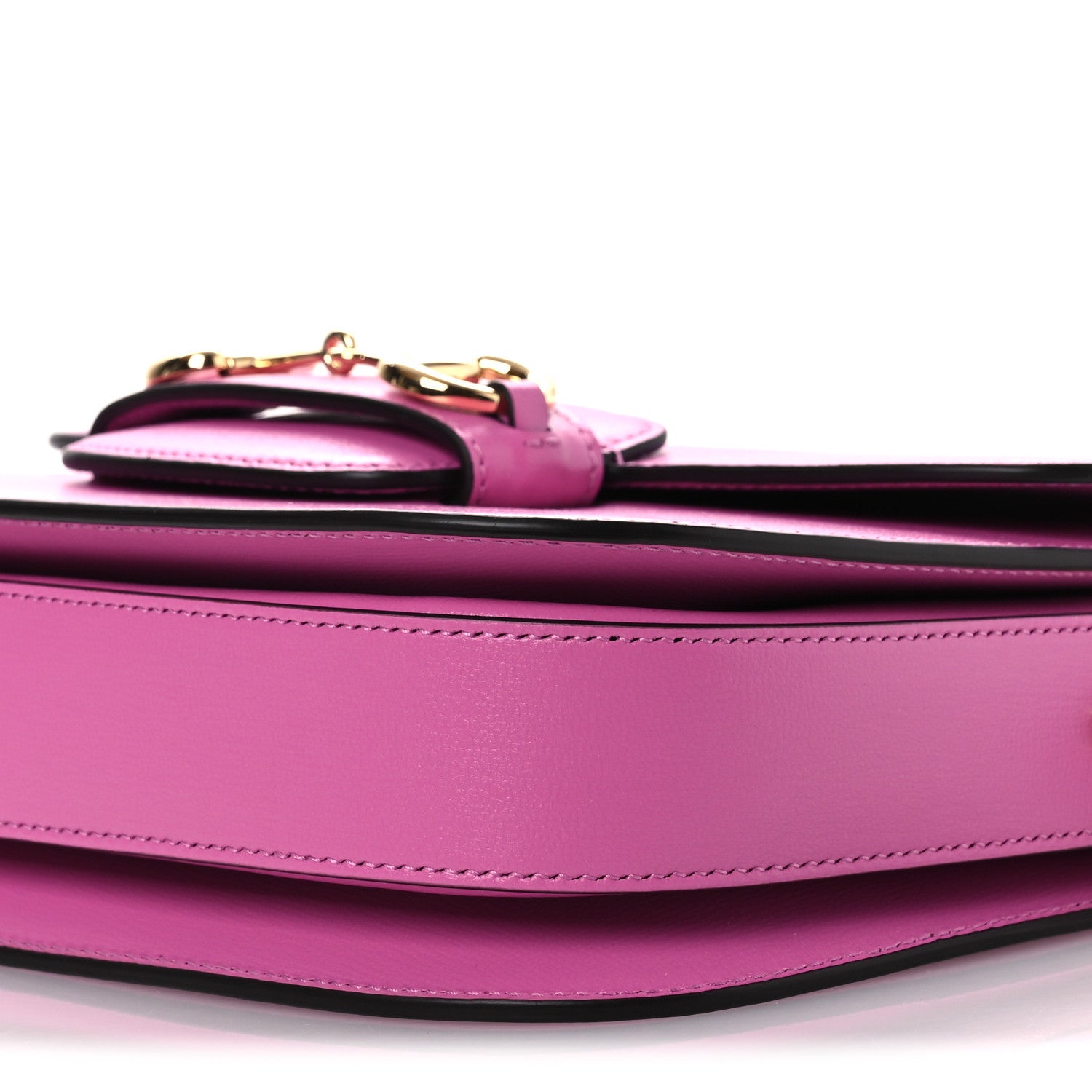 Gucci Azalea Calfskin Horsebit 1955 Shoulder Bag Libre Pink 10 of 11
