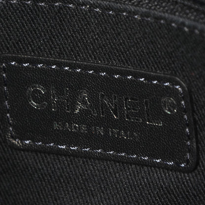 Chanel Canvas Small Deauville Tote Dark Blue 6 of 7