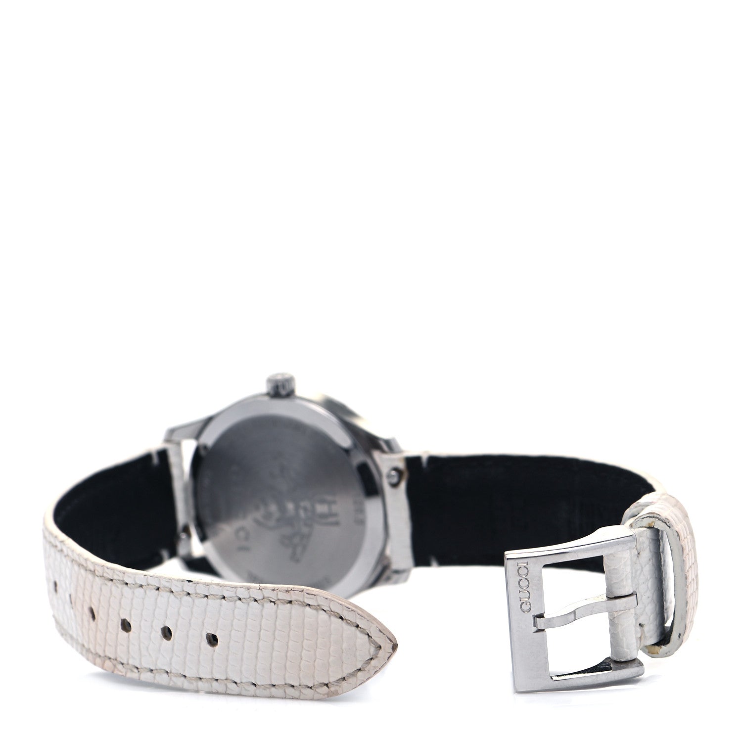 Gucci Stainless Steel Calfskin Diamond Mother of Pearl 29mm G-Timeless Charm Quartz Watch 5 of 6