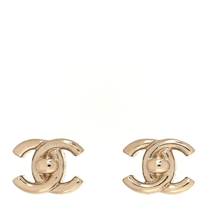 Chanel Metal CC Turnlock Earrings Gold 1 of 5