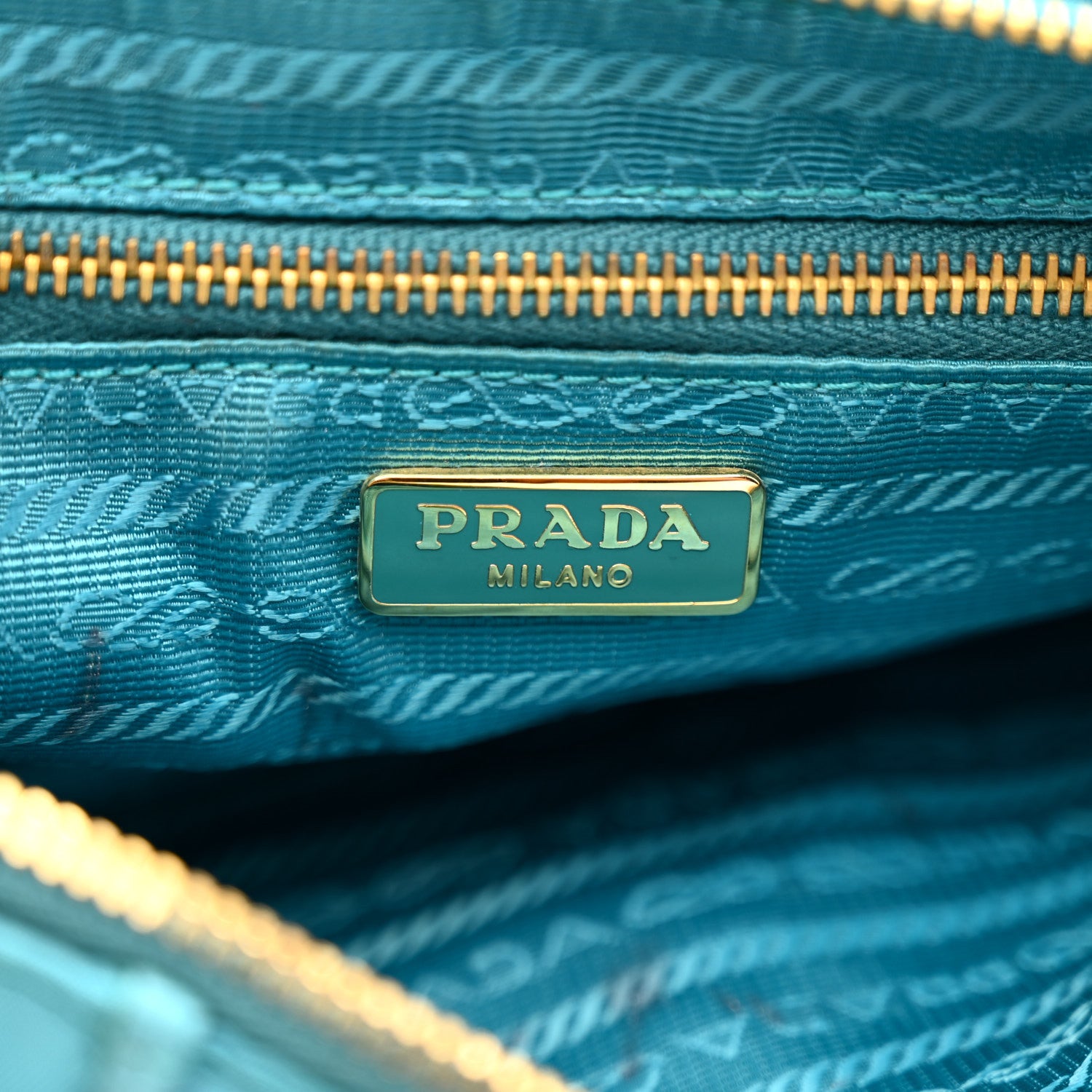 Prada Tessuto Nylon Saffiano Crossbody Bag Turchese 6 of 14