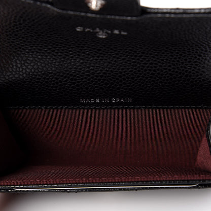 Chanel Caviar Quilted Flap Card Holder Black 5 of 9