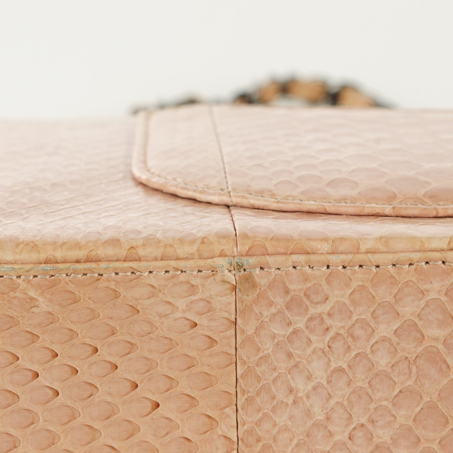 Chanel Python Medium Double Flap Pink 12 of 20
