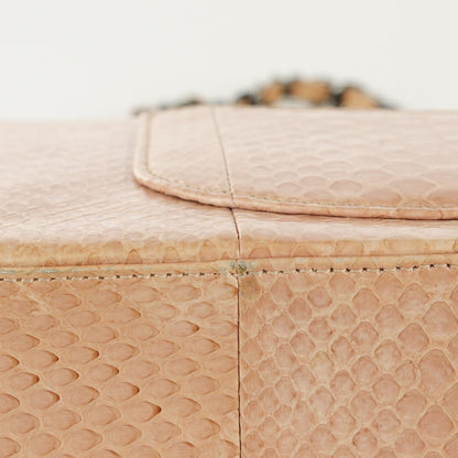 Chanel Python Medium Double Flap Pink 12 of 20