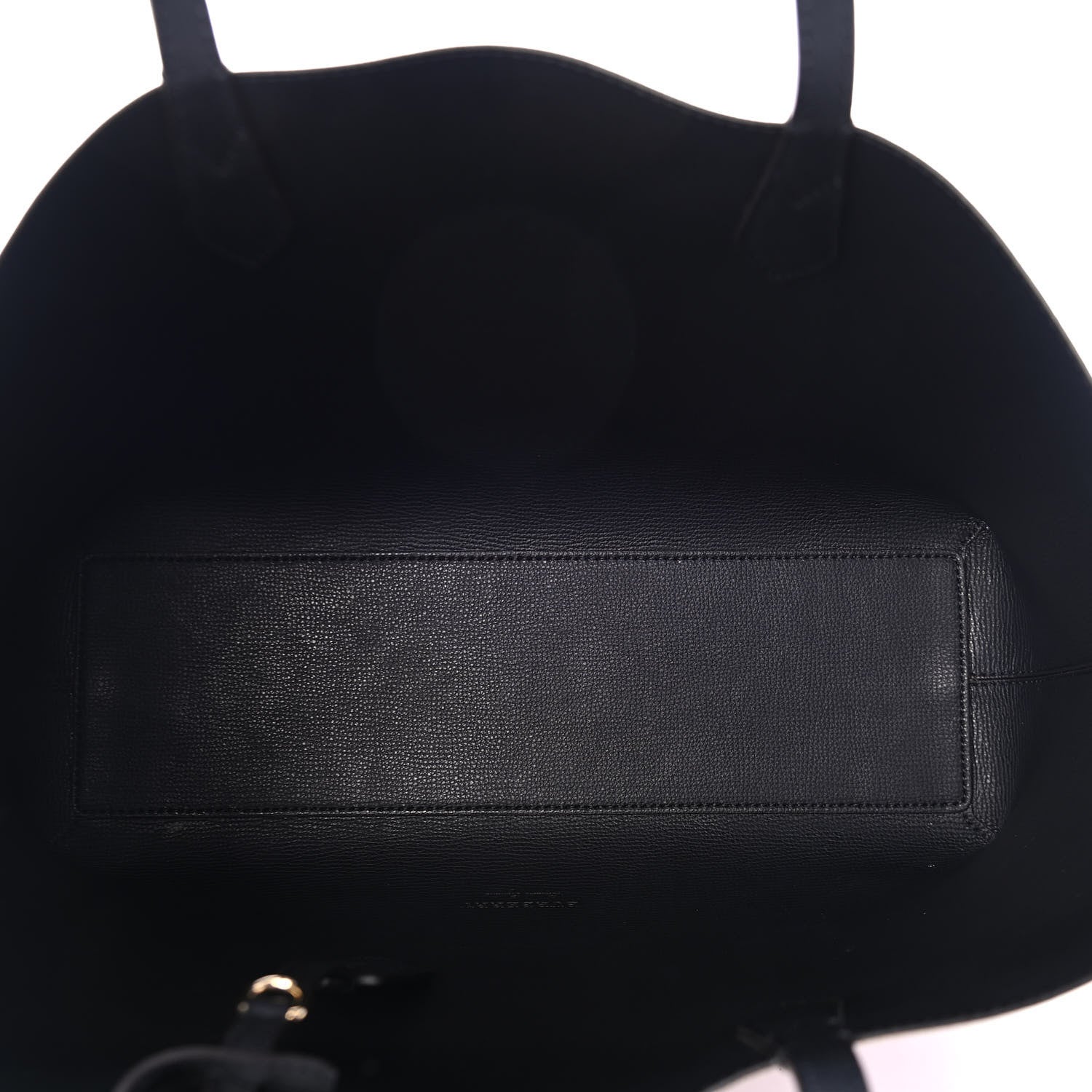 Burberry Grainy Calfskin Haymarket Check Medium Reversible Tote Black 4 of 4