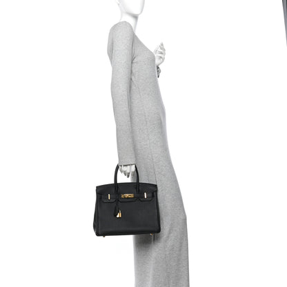 Hermes Togo BIRKIN 30 Black 2 of 10