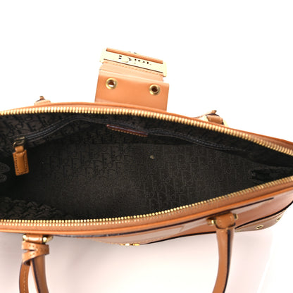 Christian Dior Grained Calfskin Street Chic Top Handle Bag Brown 4 of 9