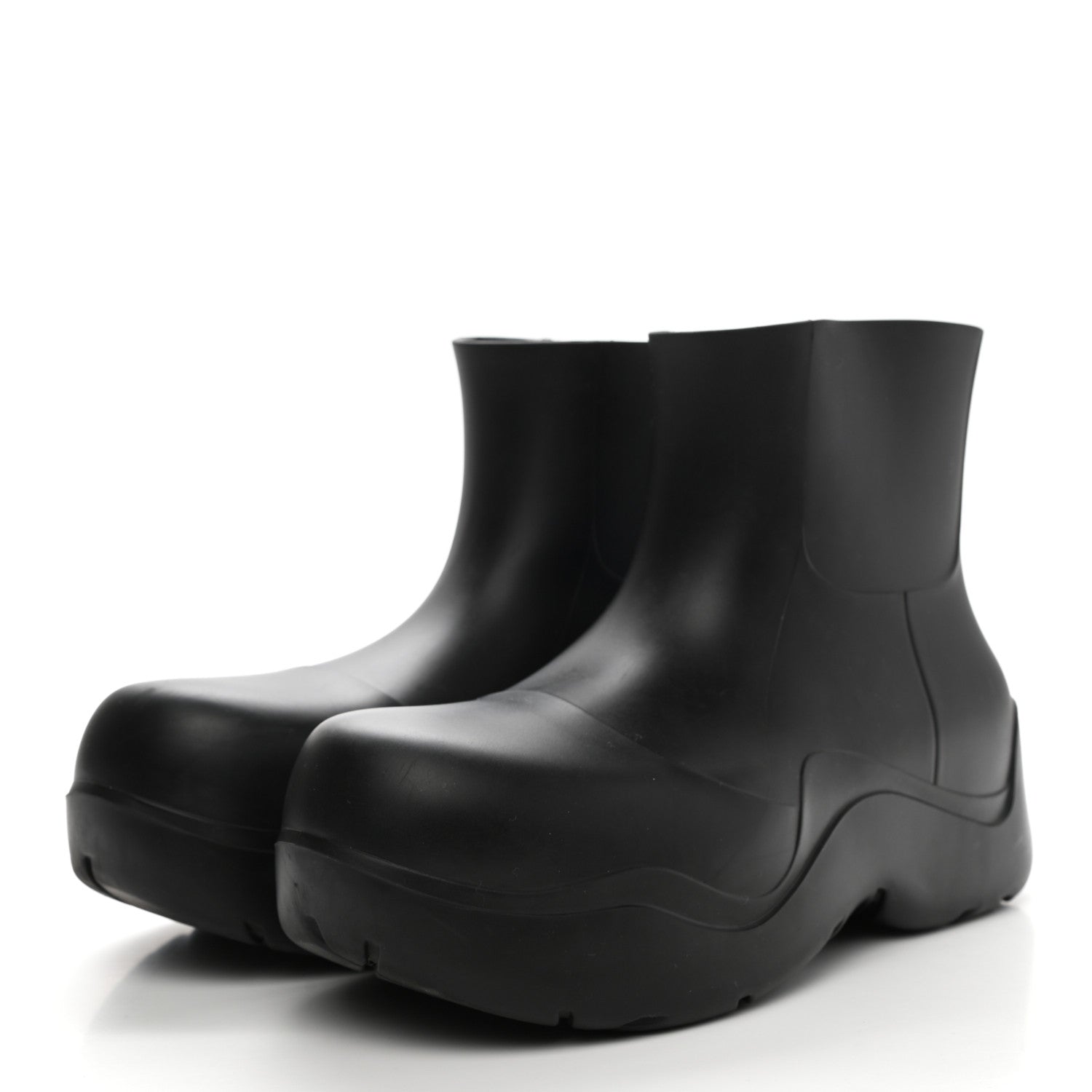 Bottega Veneta Rubber Puddle Ankle Boots 38 Black 3 of 8