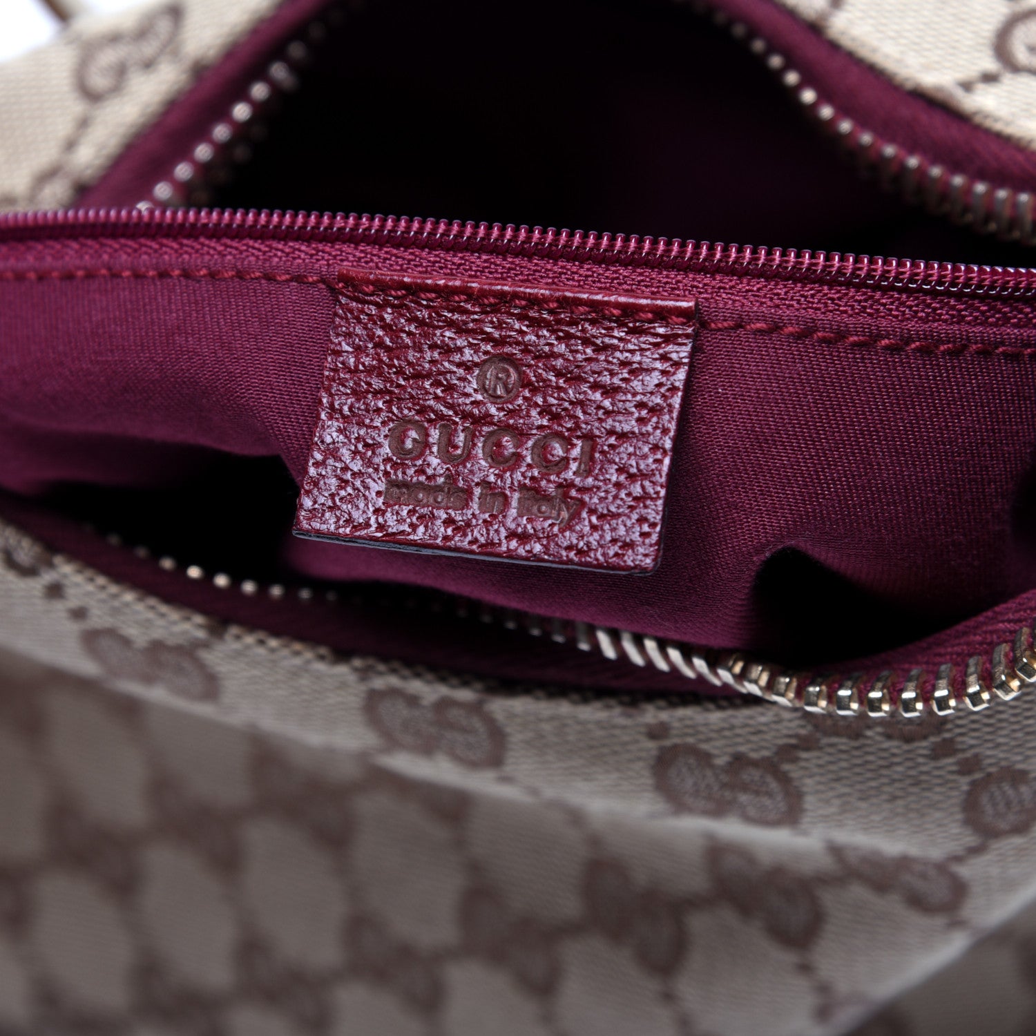 Gucci Monogram Shoulder Bag Red 8 of 13