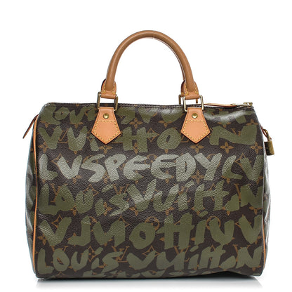 Louis Vuitton Monogram Graffiti Speedy 30 Kaki 1 of 6