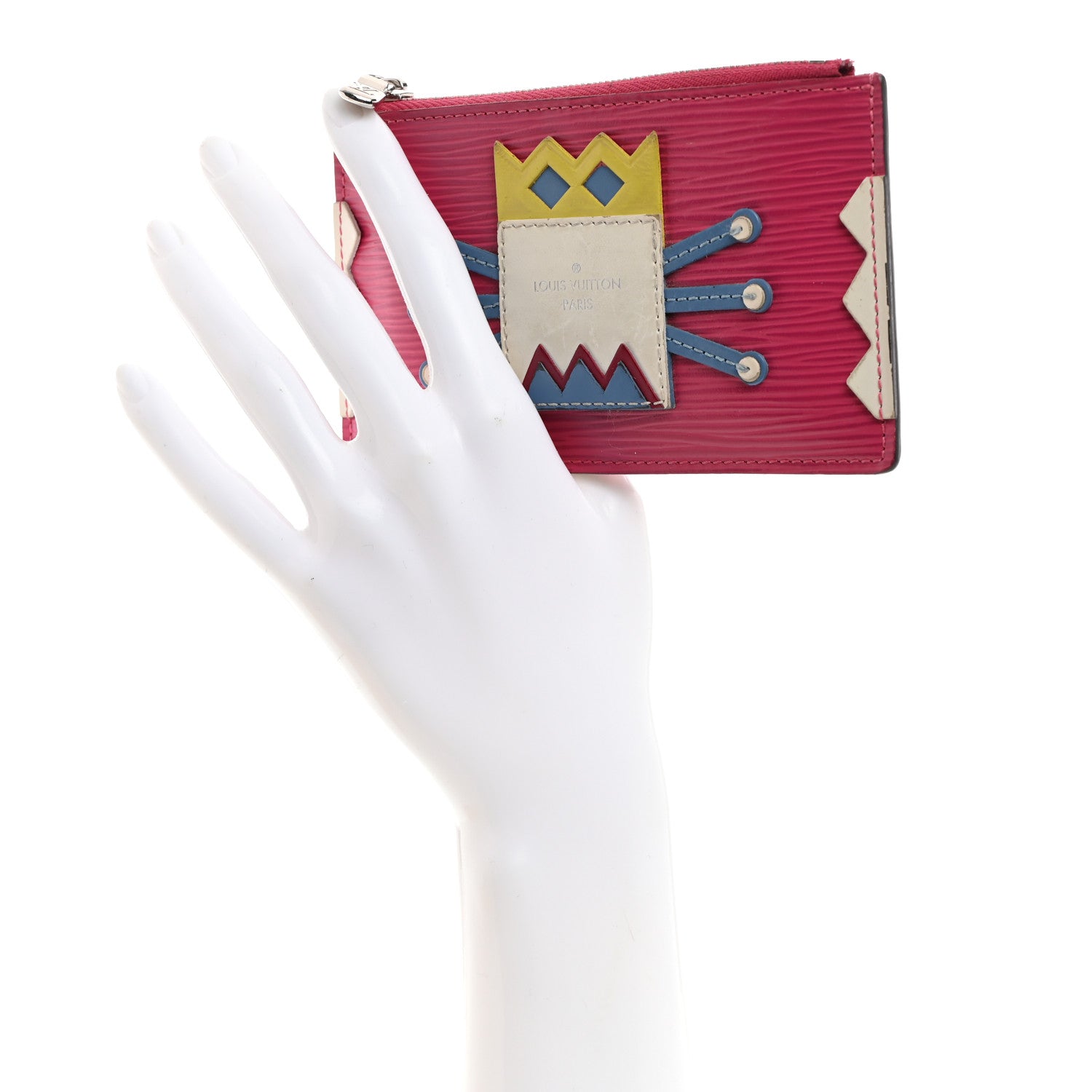 Louis Vuitton Epi Tribal Mask Key Pouch Pivoine 2 of 6