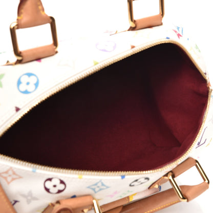 Louis Vuitton Monogram Multicolor Speedy 30 White 5 of 7