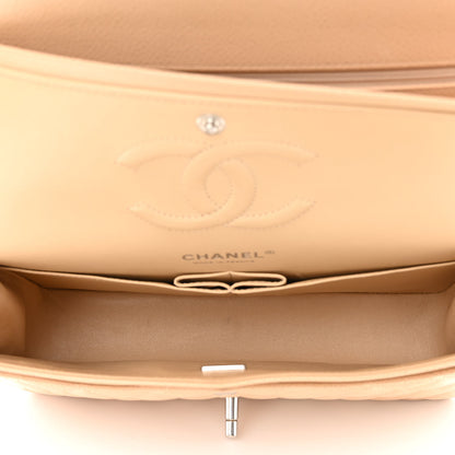 Chanel Caviar Quilted Medium Double Flap Beige 5 of 12