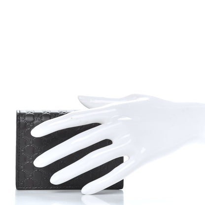 Gucci Microguccissima Card Case Wallet Black 2 of 9