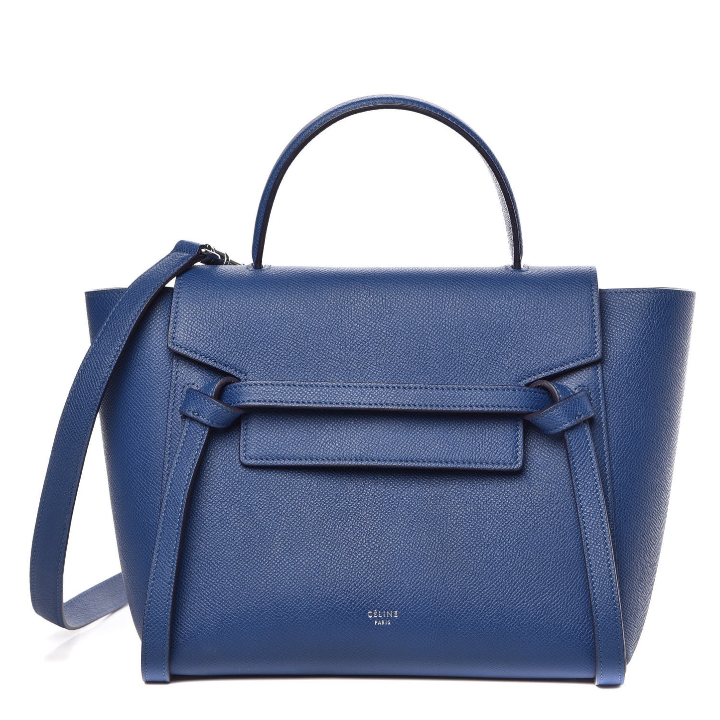 Baby Grained Calfskin Micro Belt Bag Lazuli