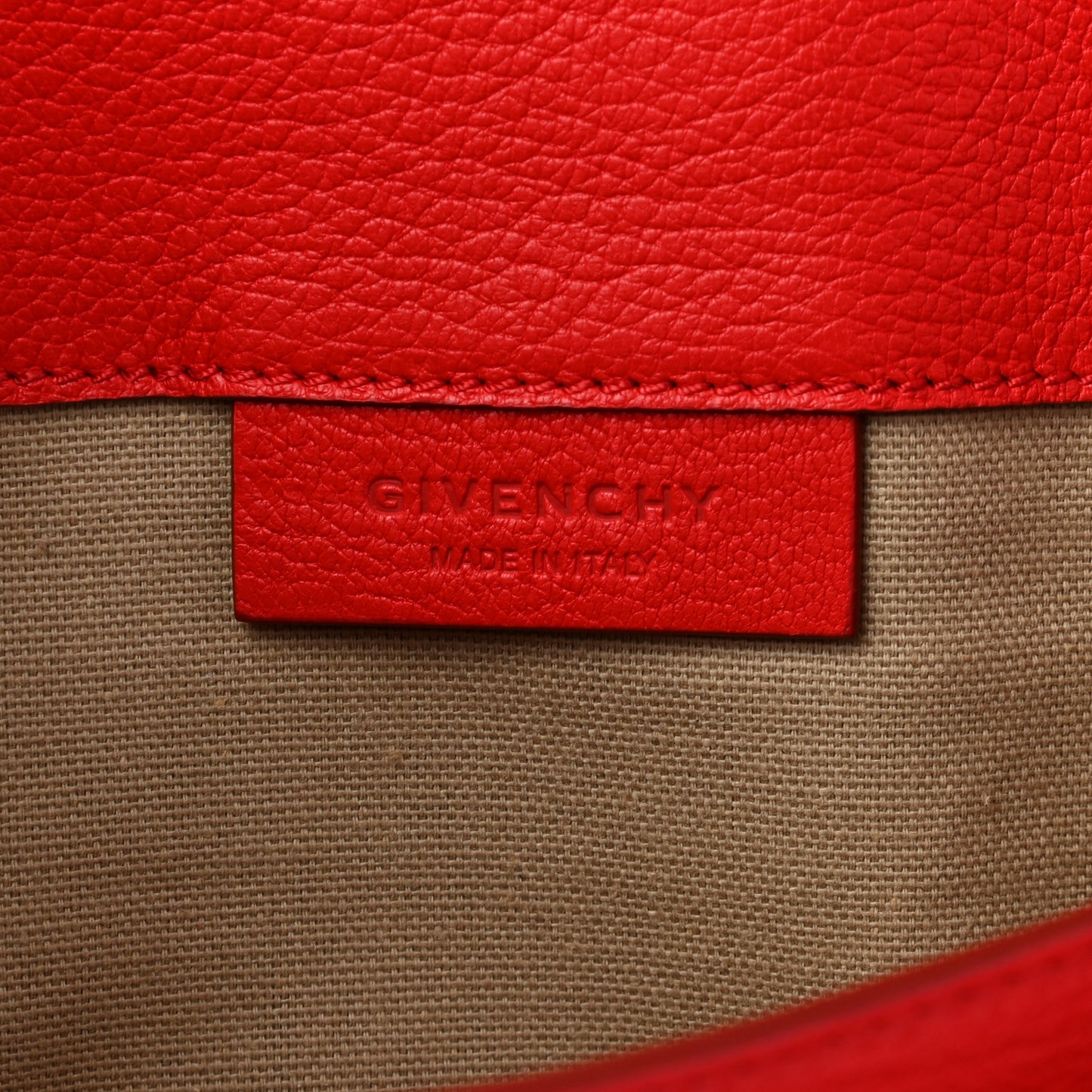 Sugar Goatskin Medium Antigona Envelope Clutch Red