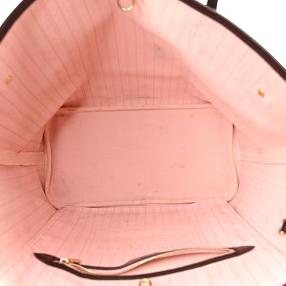 Louis Vuitton Damier Ebene Neo Neverfull MM Rose Ballerine 6 of 11