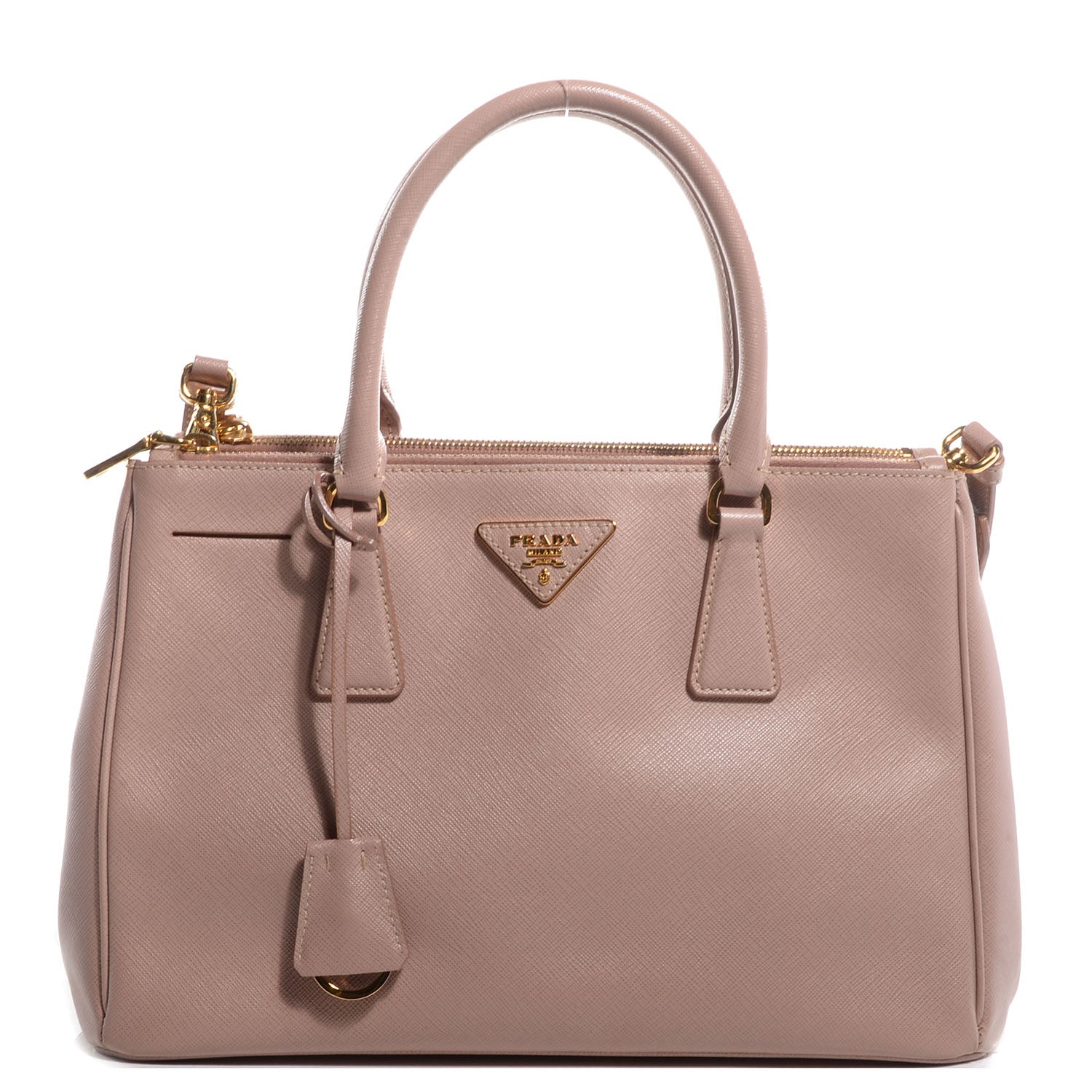 Prada Saffiano Lux Small Double Zip Tote Cammeo 1 of 10