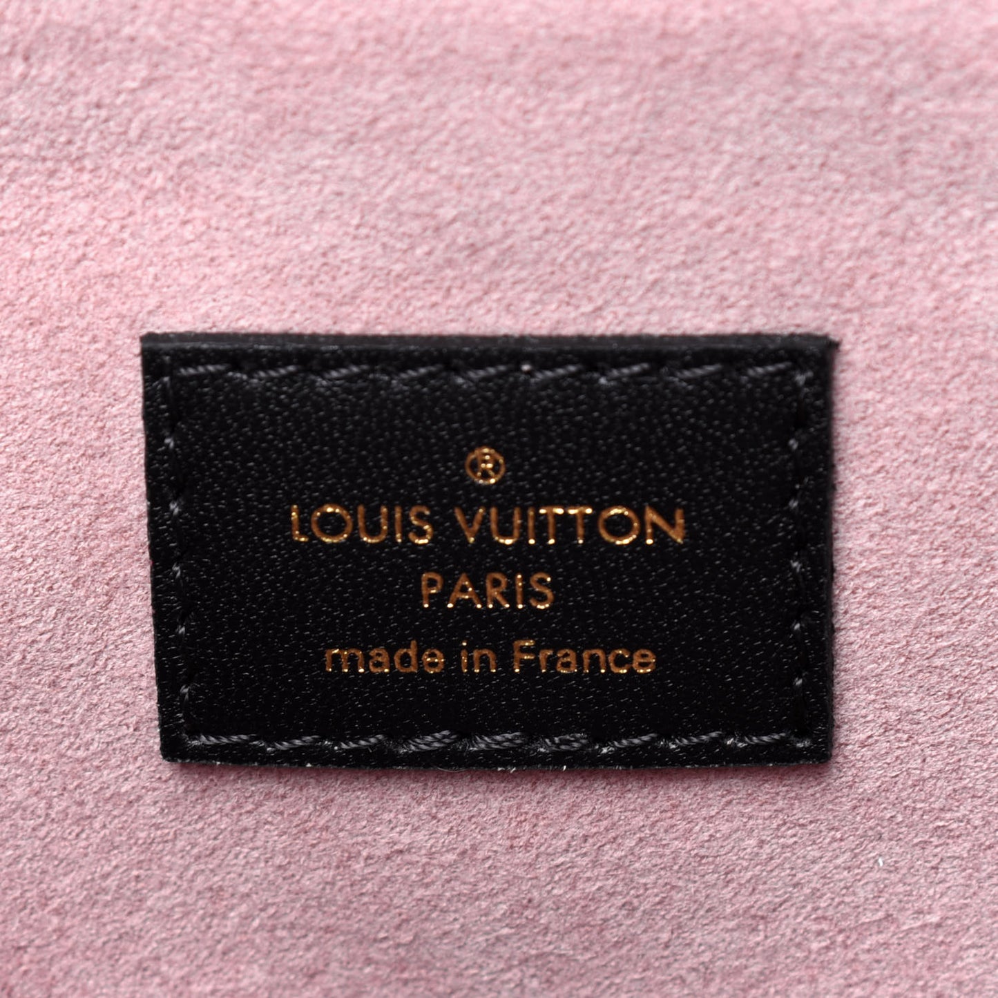 Lambskin Embossed Monogram Coussin PM Black