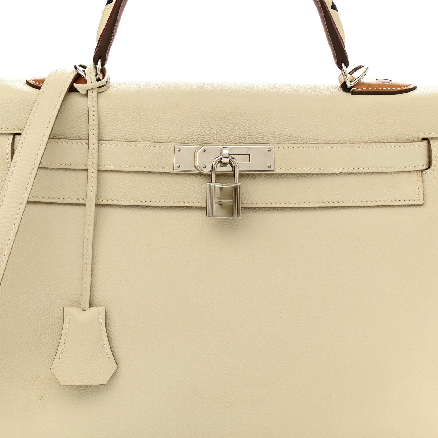 Hermes Togo Au Galop Kelly Retourne 32 Craie Rouge H Fauve Black 8 of 15