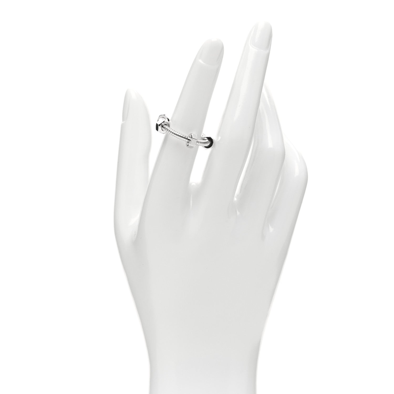 Cartier 18K White Gold Ecrou De Cartier Ring 55 7.25 2 of 4
