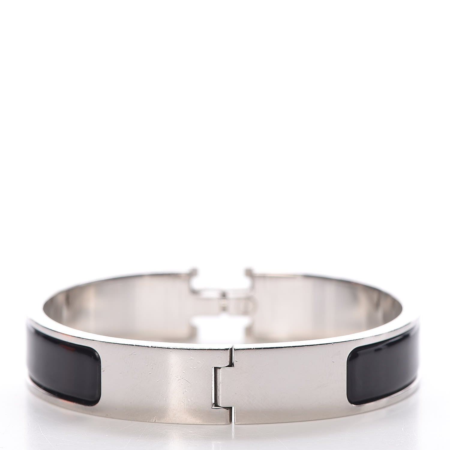 Hermes Enamel Narrow Clic Clac H Bracelet PM Black 3 of 6
