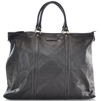 Gucci Guccissima Medium Joy Tote Bag Dark Brown 1 of 10