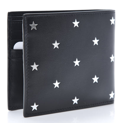 Saint Laurent Calfskin Star Print East West Wallet Black 3 of 8
